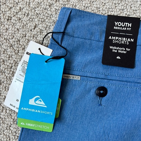 Quiksilver Blue Flat Front Shorts Lightweight Casual - Picture 6 of 6